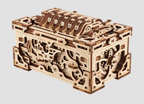 image Mécanisme 3D en bois - Coffre énigme -  504 pcs