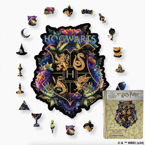 image Puzzle en bois – Harry Potter - Écusson de Poudlard 123 pcs