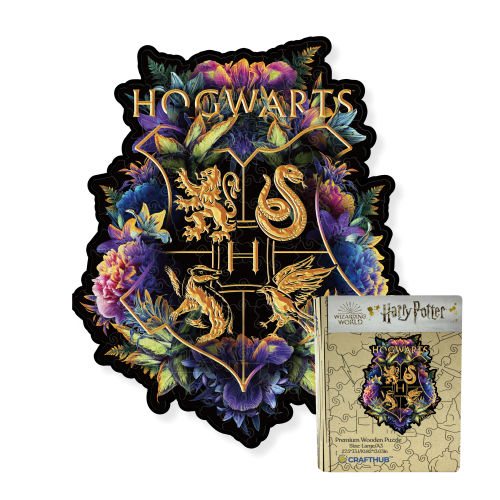 image Puzzle en bois - Harry Potter – Écusson de Poudlard 141 pcs