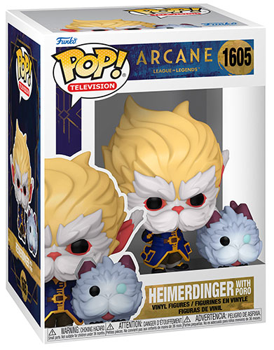 thumbnail secondaire #2 pour Arcane : League of Legends - Funko POP 1605 - Heimerdinger avec Poro