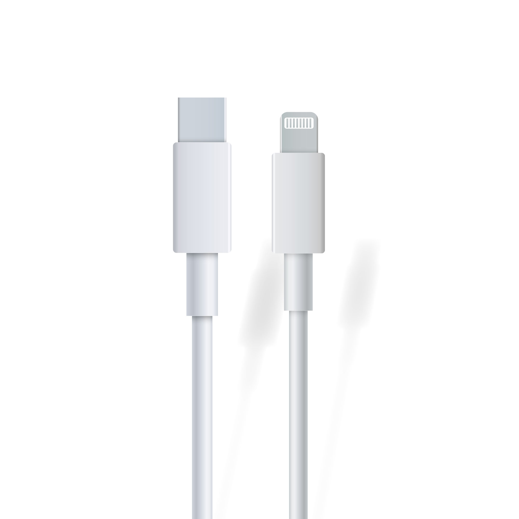 image principale pour Câble Charge et Data Type-C - Lightning / 3A - 1M - Blanc