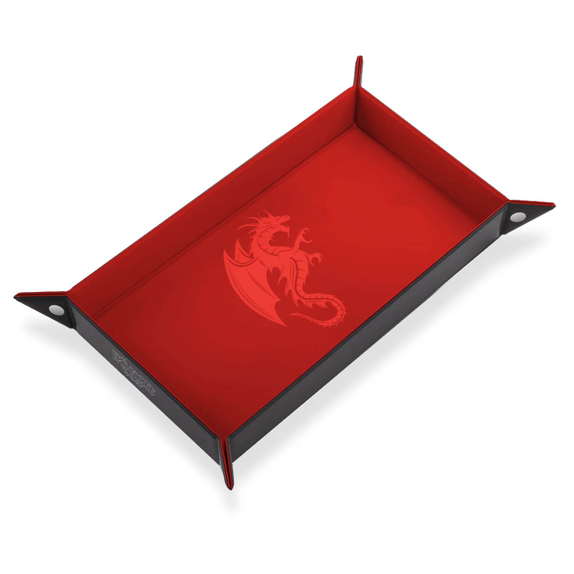 thumbnail secondaire #2 pour Couloir de Dés - Dragon Rouge - Cuir et Velours - 20 x 40 cm