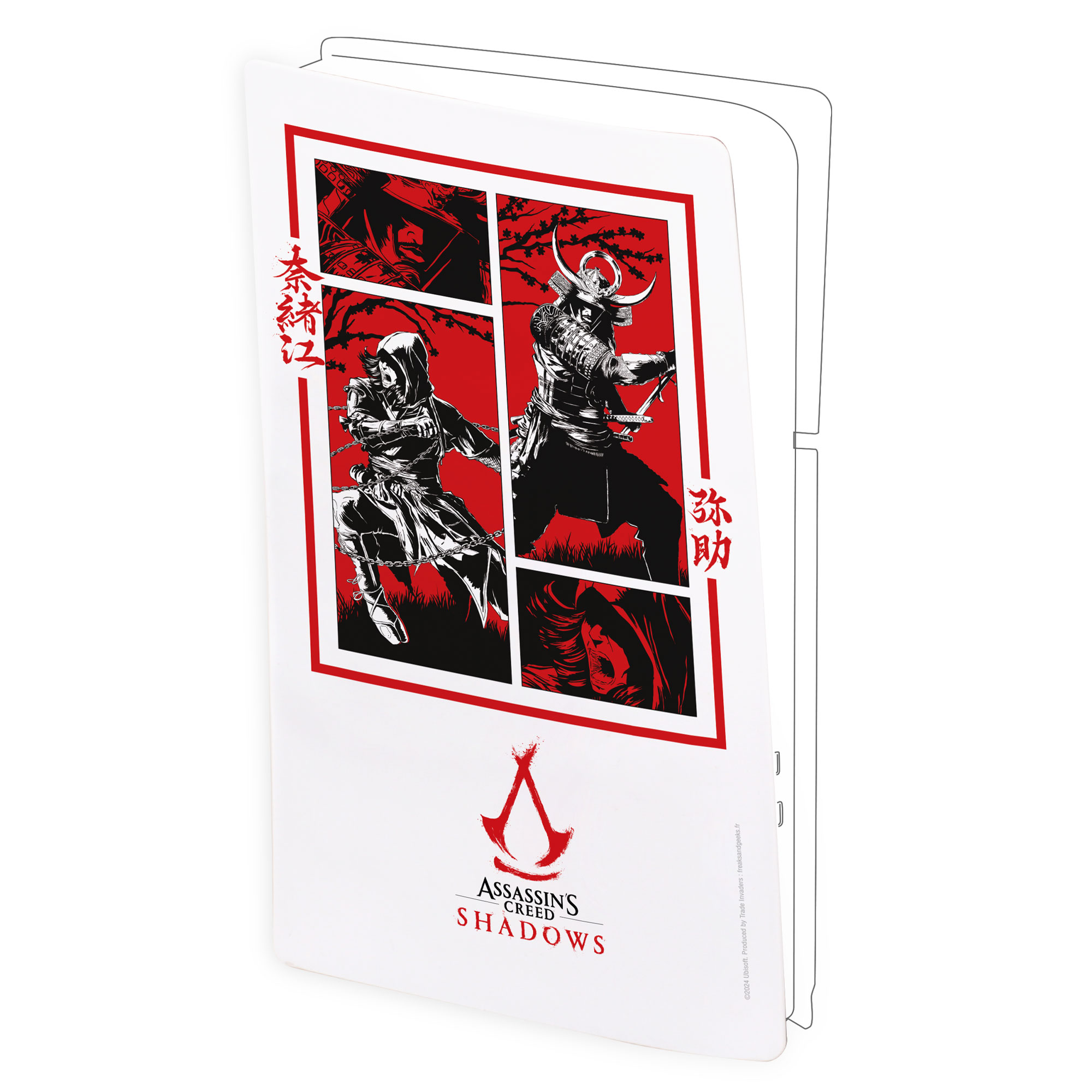 image principale pour Cover Silicone Souple - PS5 Slim - Manga - Assassin's Creed Shadows