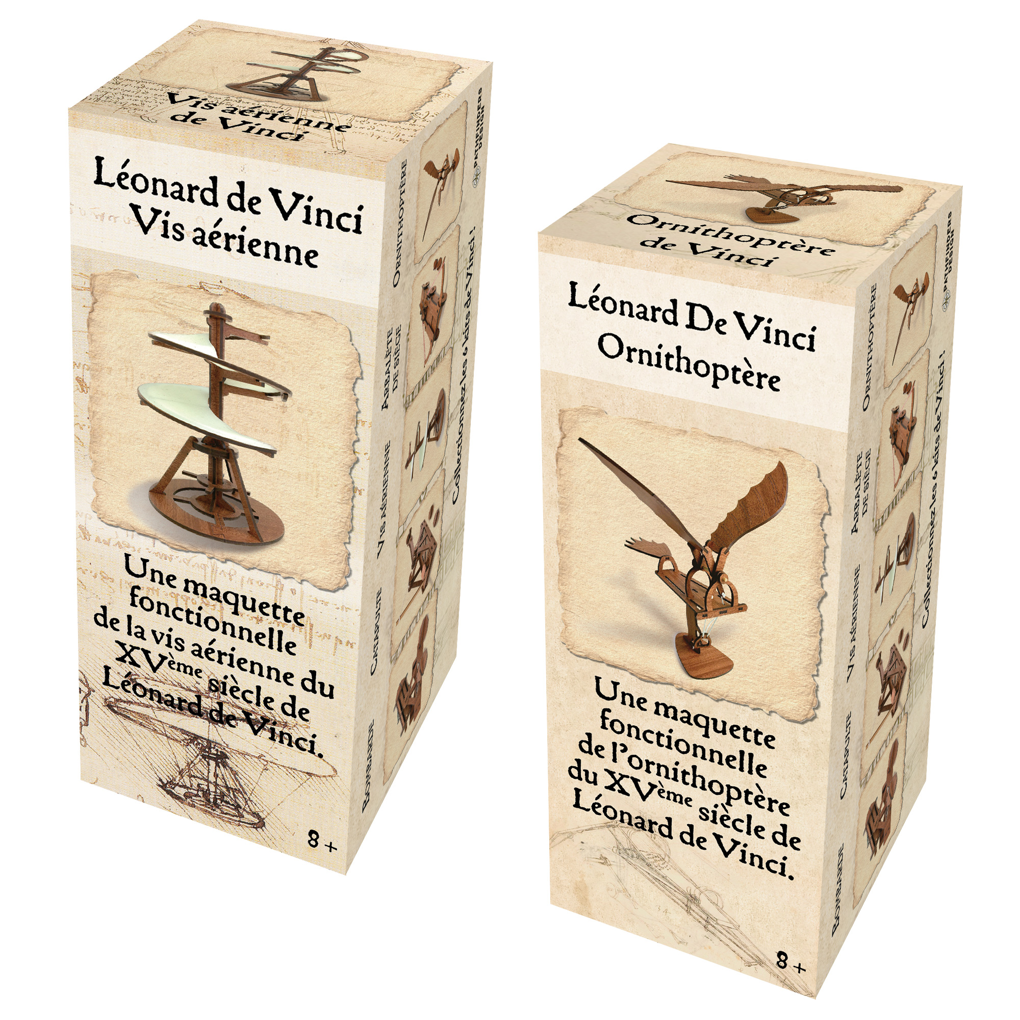 thumbnail secondaire #4 pour Display - 12 x Mini sets Léonard De Vinci en bois _ Sortie prévue le 25/10/24