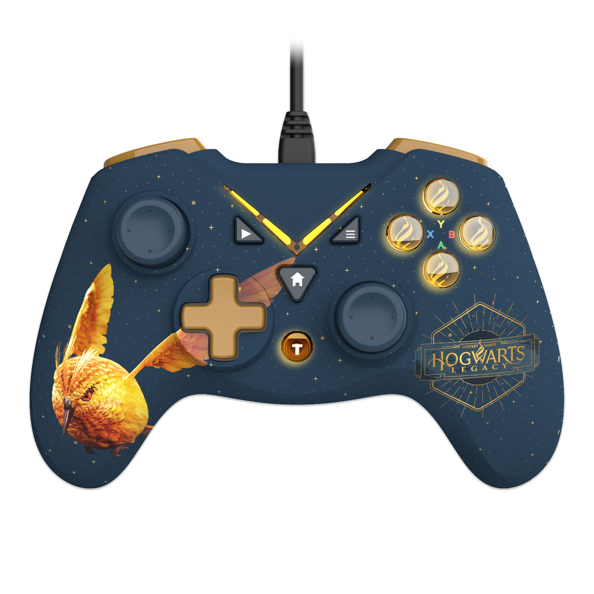 thumbnail secondaire #2 pour Harry Potter - Manette Filaire pour PC avec Câble 3M - Vivet Doré