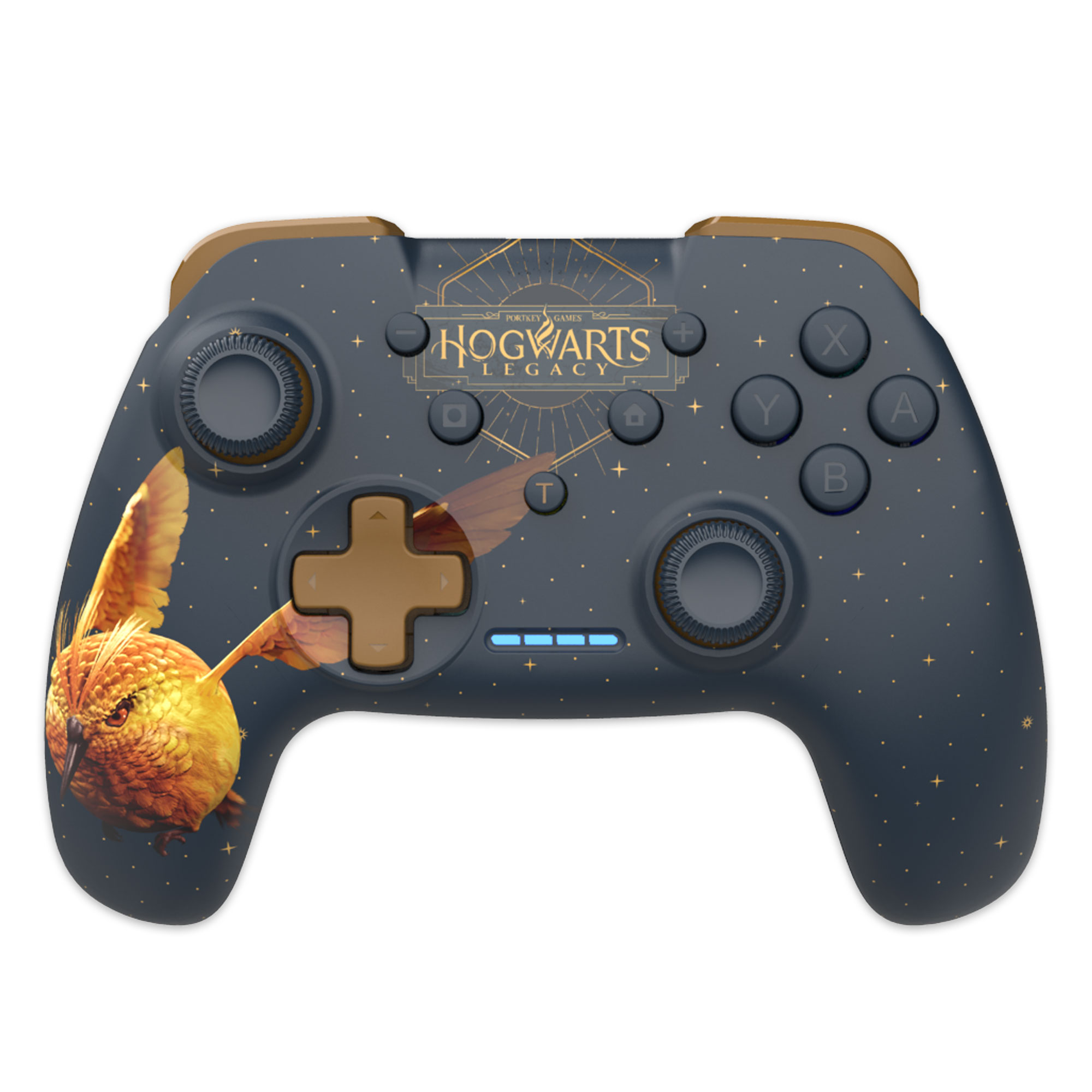 image principale pour Harry Potter - Manette Switch Sans Fil Câble 1M - Hogwarts Legacy Vivet doré