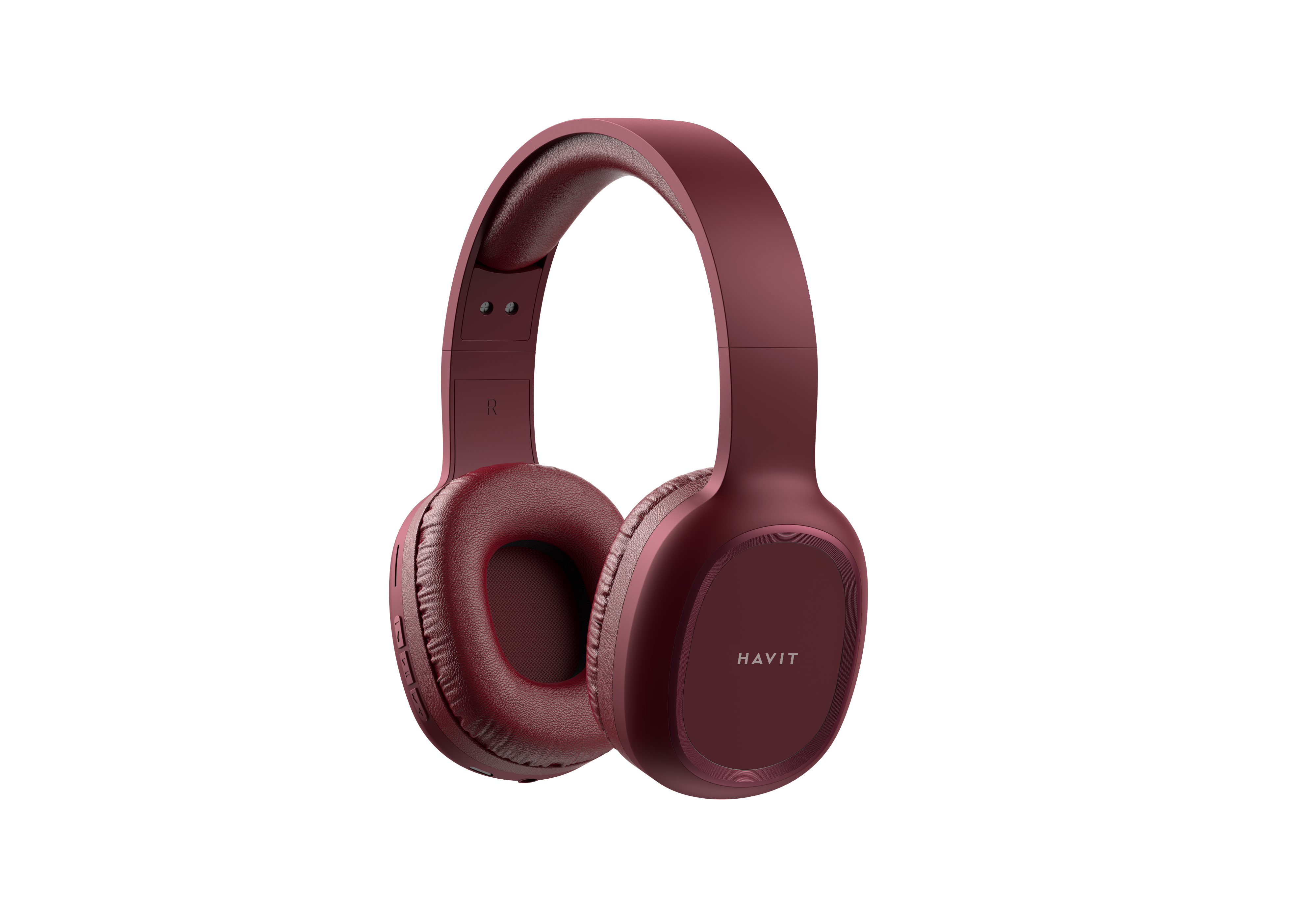 thumbnail secondaire #3 pour HAVIT - Casque Bluetooth avec Micro - Bordeaux