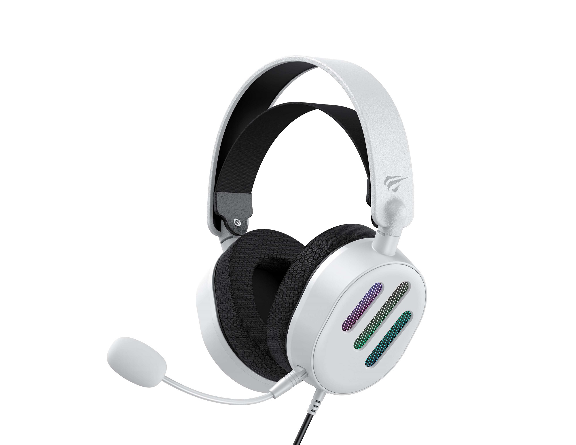 image principale pour HAVIT - Casque Gaming RGB- Filaire avec Micro - Blanc - compatible PC,PS4,PS5, Switch, Series X/S...