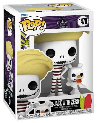 thumbnail secondaire #2 pour L'Étrange Noêl de monsieur Jack - Funko Pop 1470 - Jack à la plage w/Zero