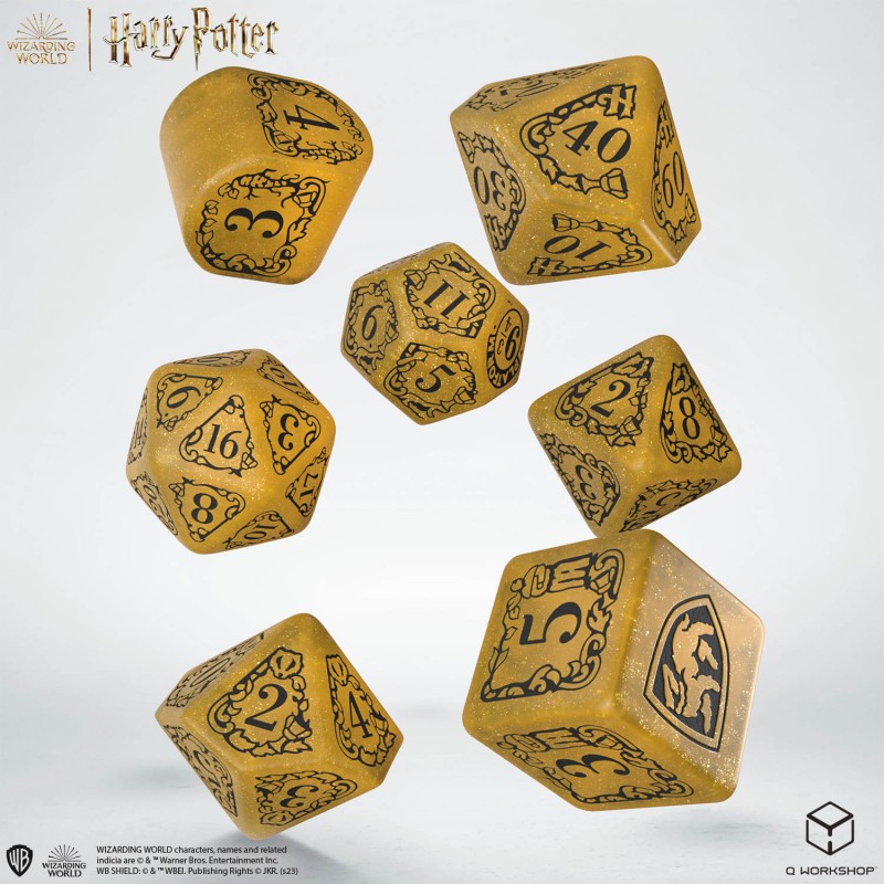 image principale pour Lot de 7 dés- Harry Potter- Poufsouffle