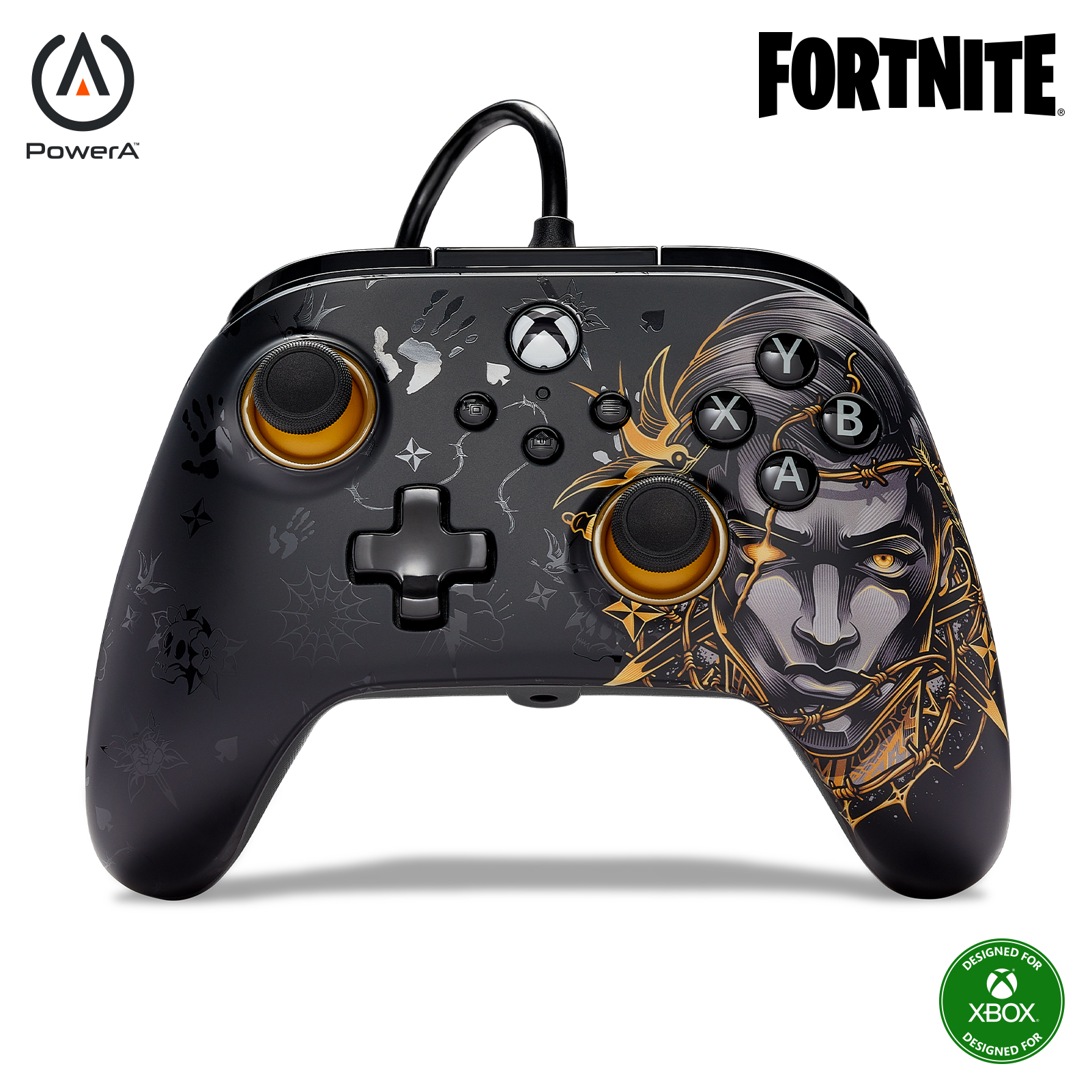 image principale pour Manette Advantage pour Xbox Series X|S - Fortnite- Midas- code bonus virtuel inclus 