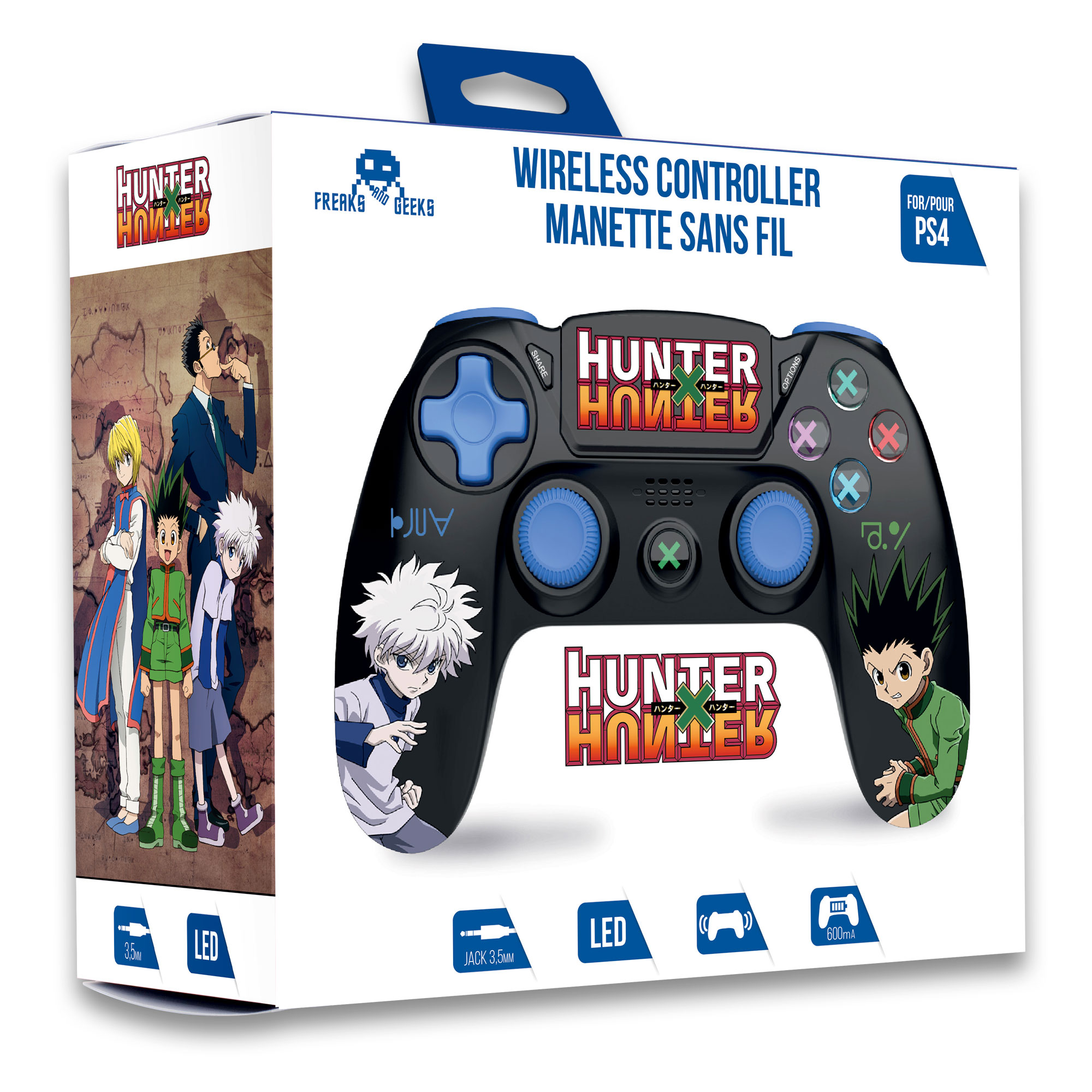  140116 : Harry Potter - Manette Sans Fil PS4 - Prise Jack - Boutons Lumineux - Gryffondor - Rouge 