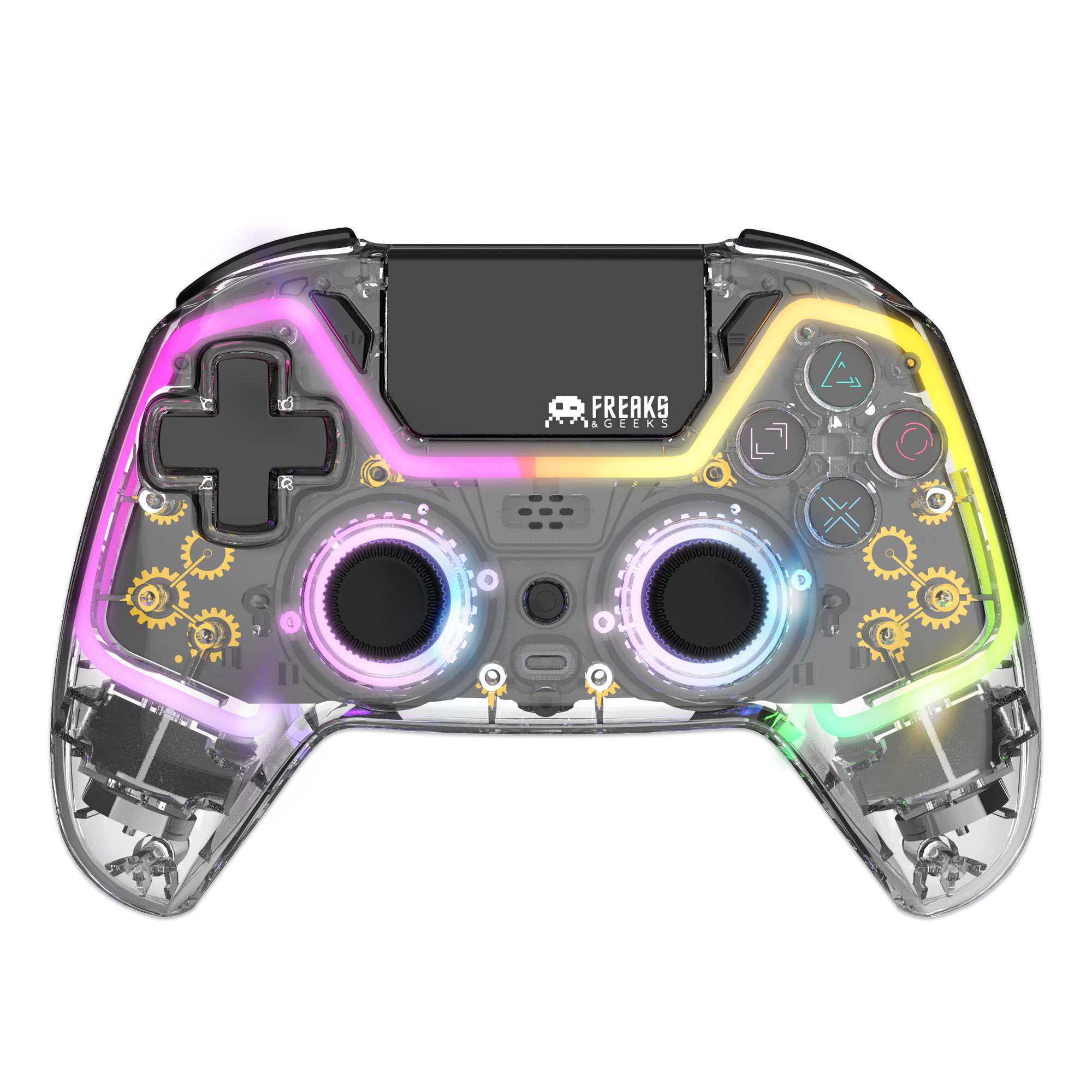 image principale pour Manette Polychroma 4 Sans Fil PS4/PS3/Android/IOS/PC + Prise Jack (emballage abîmé)