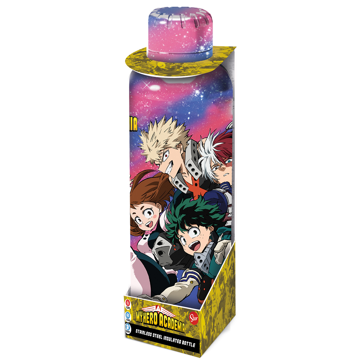 image principale pour My Hero Academia - Bouteille Thermo Inox 515 ml - Flying Purple Glow