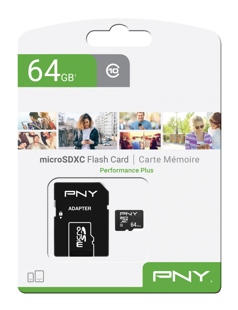 thumbnail secondaire #5 pour PNY performance Plus 64Go - Micro SDHC + Adaptateur