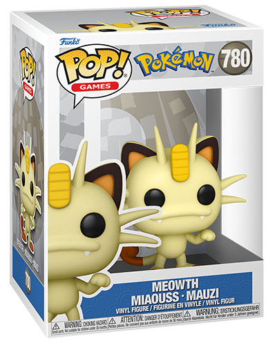 image principale pour Pokémon- Funko POP 780 - Meowth (Miaouss)