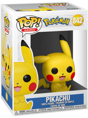 thumbnail secondaire #2 pour Pokémon- Funko POP 842 - Pikachu Assis