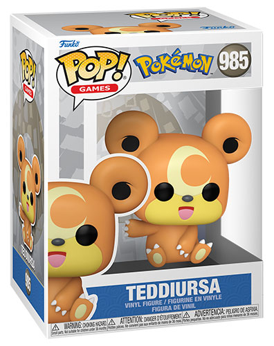 thumbnail secondaire #2 pour Pokémon- Funko POP 985 - Teddiursa 