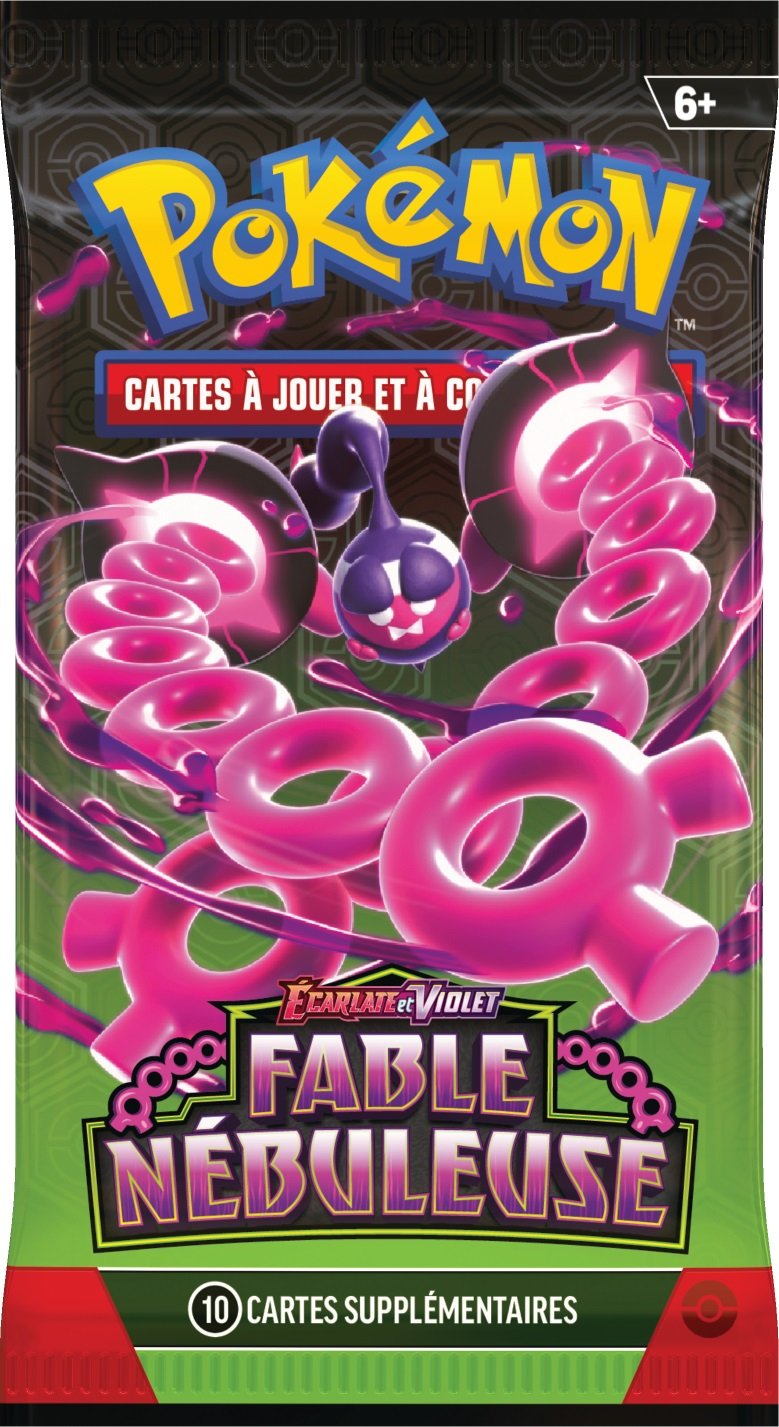 thumbnail secondaire #3 pour Pokémon JCC - FR Écarlate et Violet Pack Blister de 3 Boosters avec carte promo Fable Nébuleuse