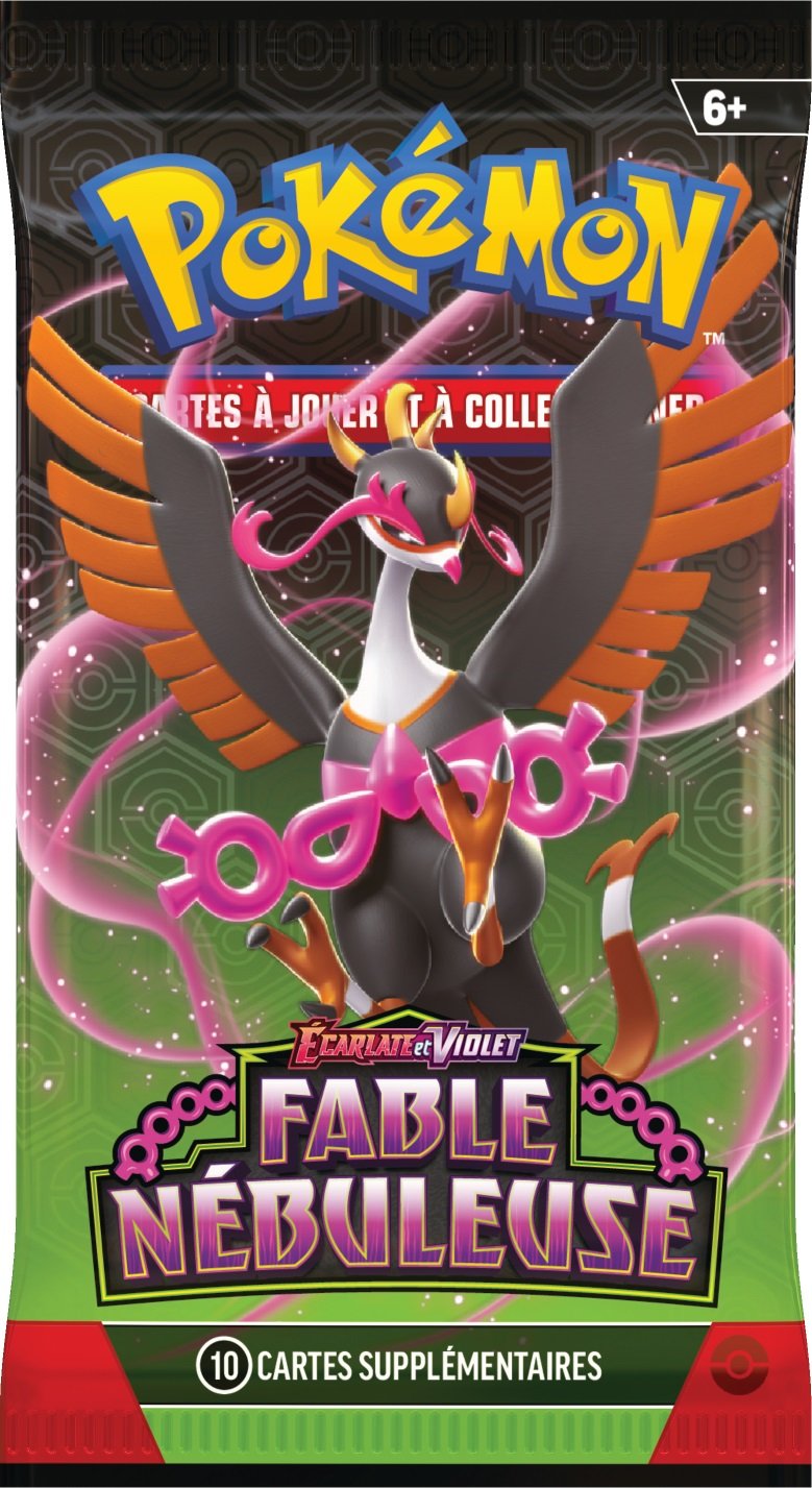 thumbnail secondaire #4 pour Pokémon JCC - FR Écarlate et Violet Pack Blister de 3 Boosters avec carte promo Fable Nébuleuse