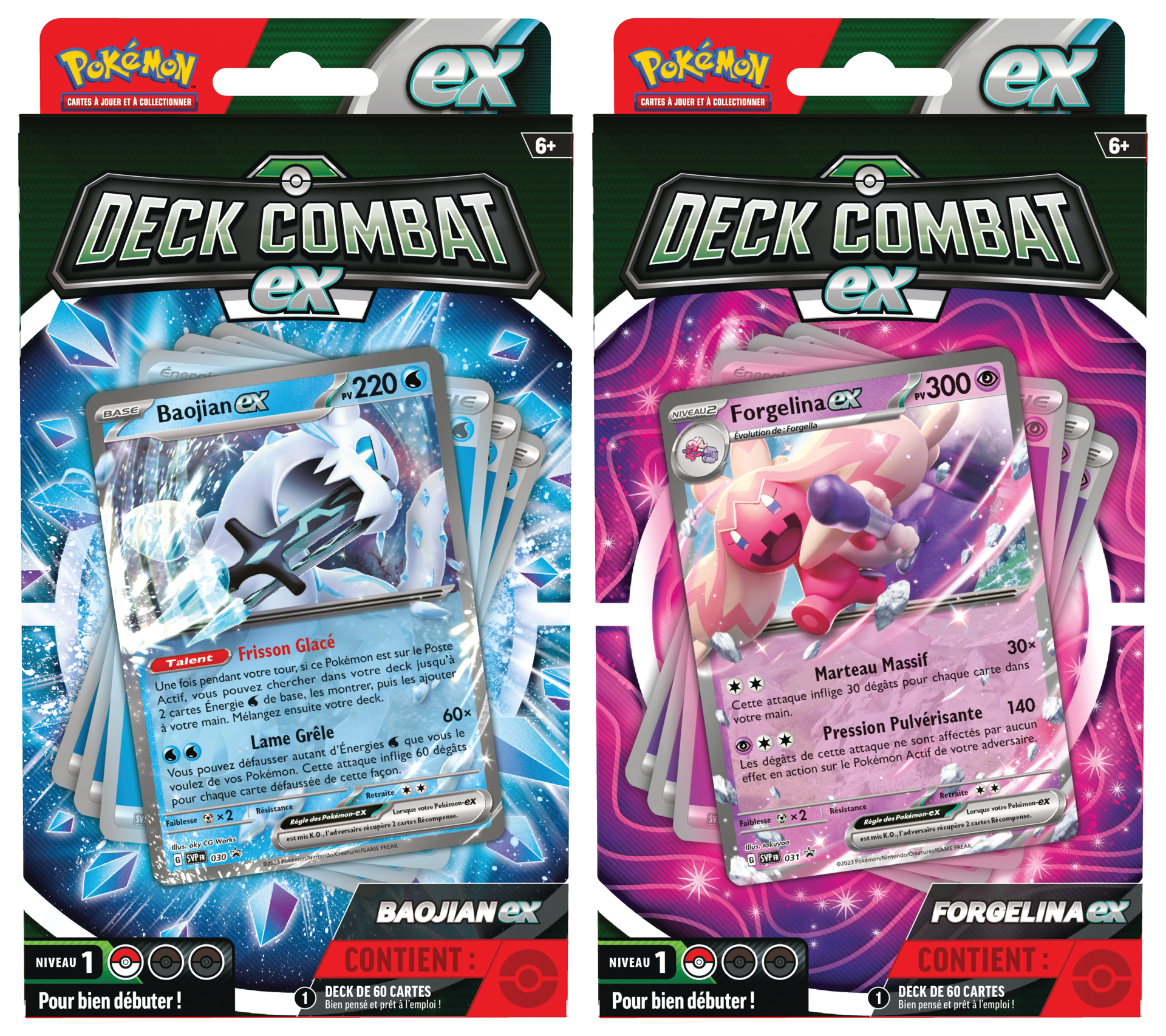 image principale pour Pokémon JCC -  Deck Combat Baojian-ex ou Forgelina-ex (1x deck aléatoire)