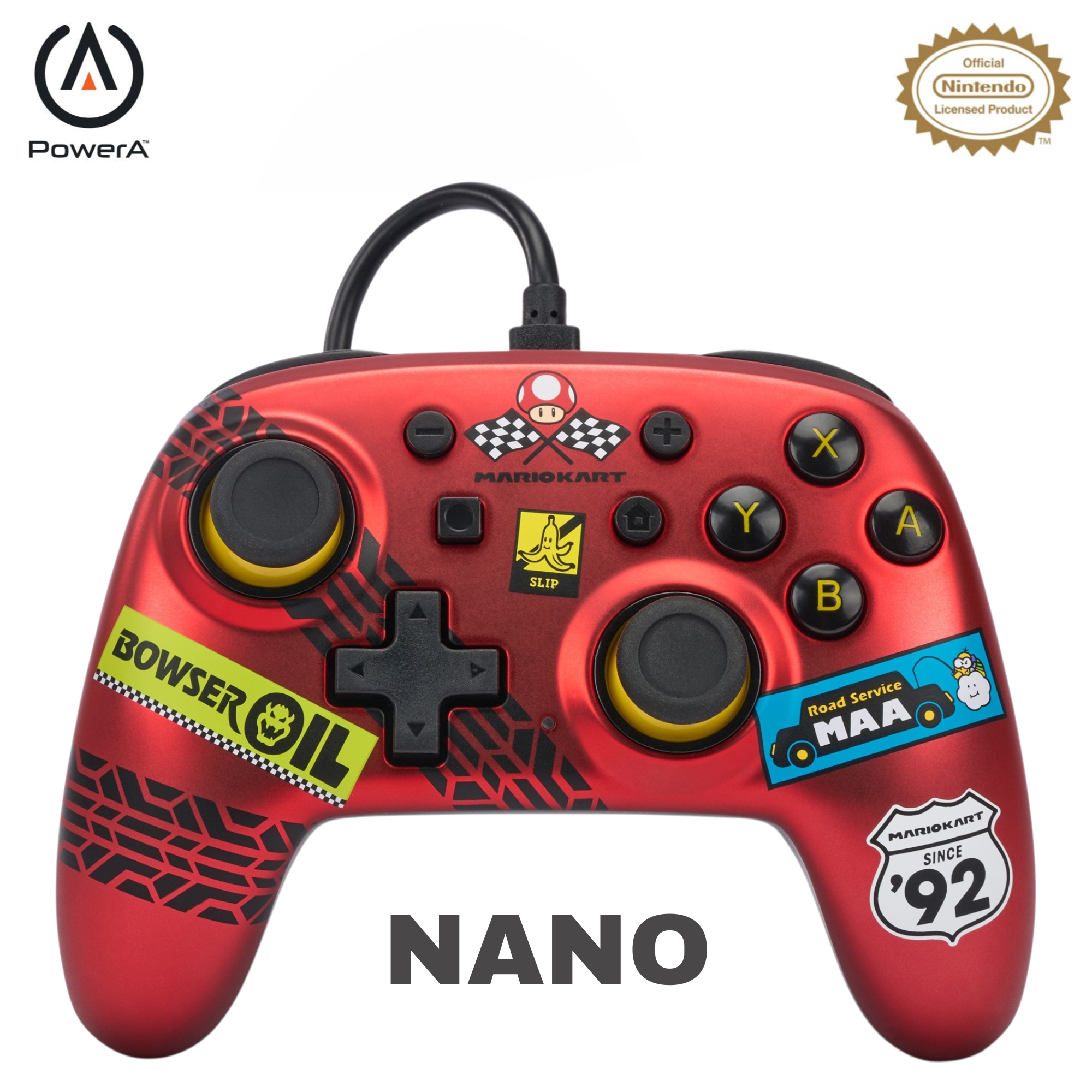 image principale pour Switch - Manette Filaire Nano - Mario Kart : Racer Red