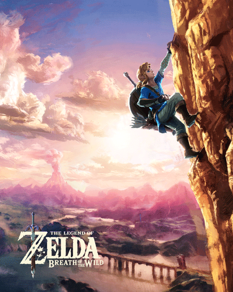 image principale pour The legend of Zelda - Poster 3d lenticulaire- Climbing (20x26cm)