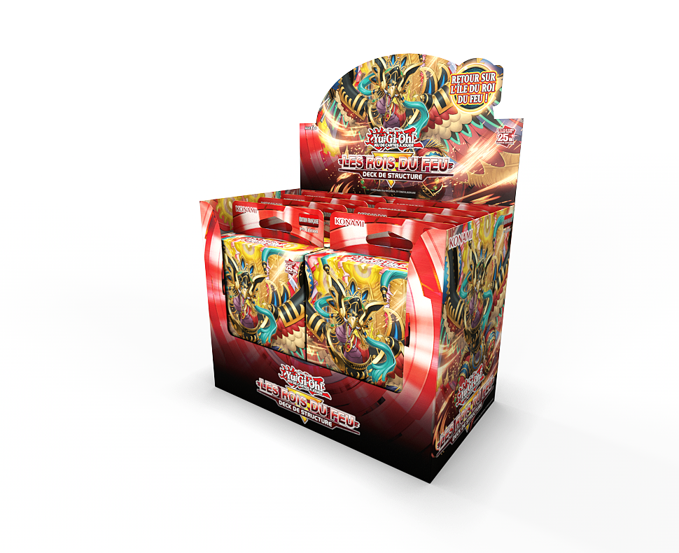image principale pour Yu-Gi-Oh! JCC - Display de Deck Structure de réimpression Les rois du Feu (8 decks)