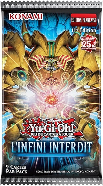 thumbnail secondaire #3 pour Yu-Gi-Oh! JCC – FR Pack de 3 Boosters L'Infini Interdit (Blister cartonné)