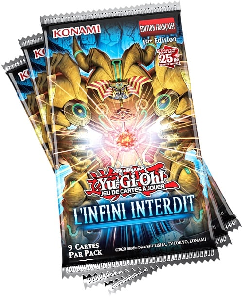 thumbnail secondaire #4 pour Yu-Gi-Oh! JCC – FR Pack de 3 Boosters L'Infini Interdit (Blister cartonné)