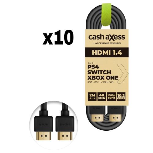 10 x Cable HDMI 4K - 1.4 - 2M - Cash Axess