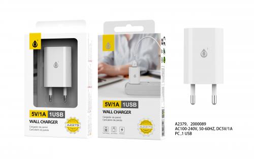 image Adaptateur secteur USB pour iPhone/iPad/iPod A2379 (emballag