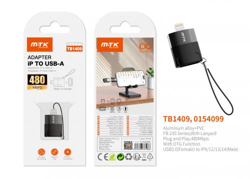 Adaptateur USB 2.0 vers Lightning IPX/12/13/14 (TB1409)