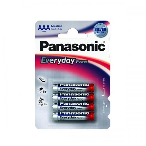 image Pile alcaline Panasonic (blister) LR03 Everyday Power 1.5V 1.46Ah X4