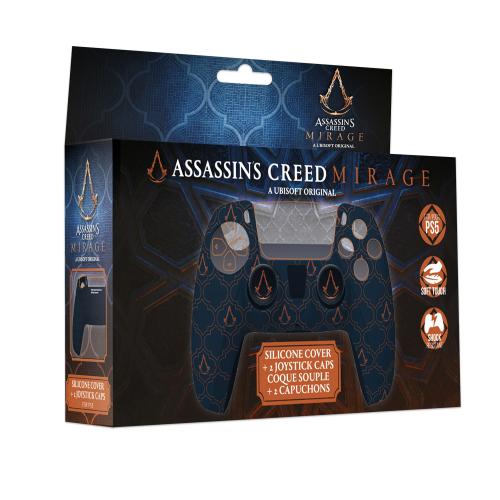 image Assassin's Creed Mirage - Coque Silicone + grips pour Manette PS5 - Bleu Logo