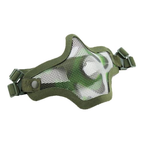 Bas de masque grillage v1 - camouflage vert 22 x 16