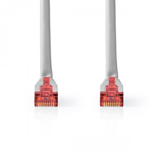 image Câble Ethernet RJ45 Mâle-Mâle 2 Mètres- Gris (Sans Emballage)
