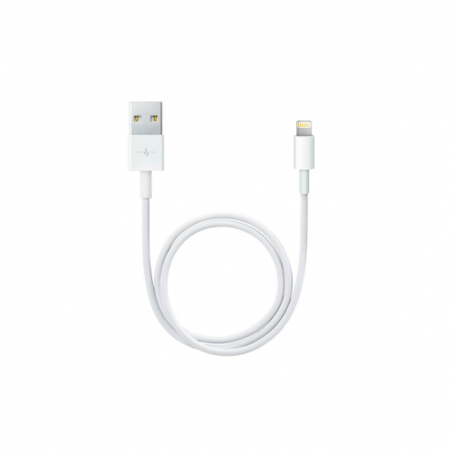 image Câble pour iPhone 1M - 2A - Blanc - Sans Emballage (VRAC) 