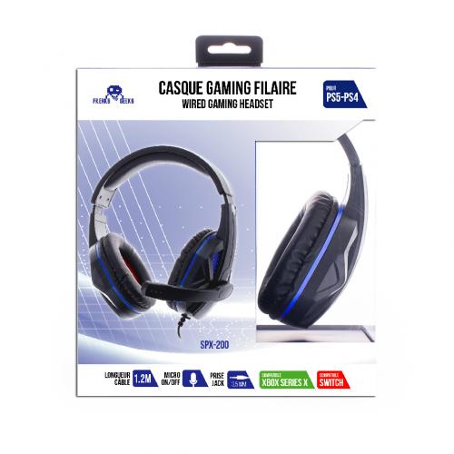 image Casque SPX-200 PS5/PS4/XBOXONE/Series X/ Switch v.2 noir + Micro