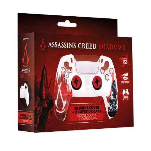 Coque Silicone + grips pour Manette PS5 - Assassin's Creed Shadows