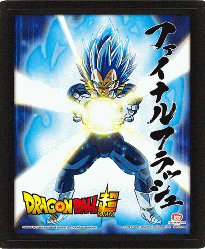 image principale pour Dragon Ball Super - Poster 3d lenticulaire- Overpowered team up (23,5 x 28,5 cm)