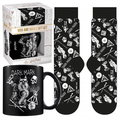 image principale pour Harry Potter - Coffret (Mug 315 ml et Chaussettes 41-45 ) – Dark Mark