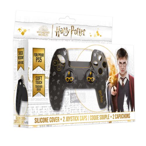 image Harry Potter - Coque Silicone + grip pour Manette PS5 - Noir