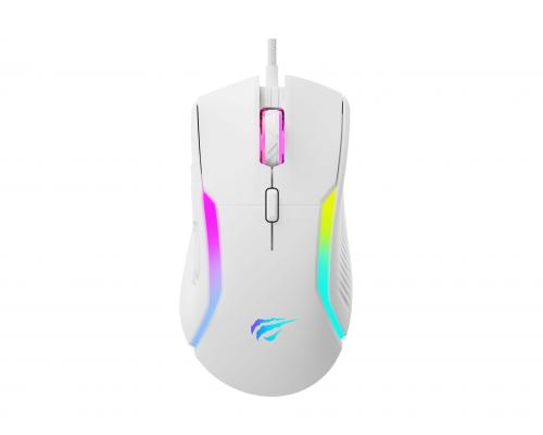 HAVIT  - Souris Gaming Retro-éclairée - Filaire - Blanche