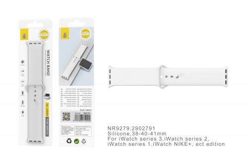 image Apple Watch - Bracelet Silicone pour Montre 38/40/41mm - Blanc