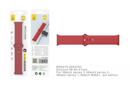 image Apple Watch - Bracelet Silicone pour Montre 38/40/41mm - Rouge