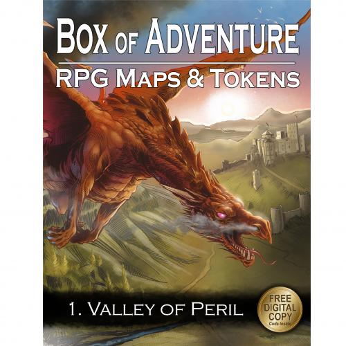 image Livre plateau de jeu : Box of Adventure - RPG Maps & Tokens -1. Vallée du péril