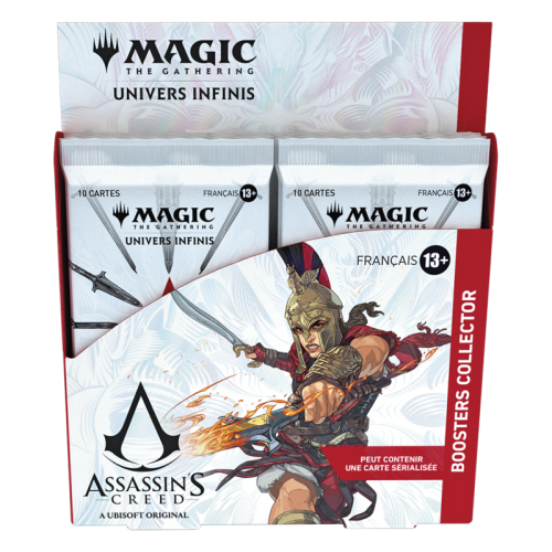 image principale pour Magic: The Gathering – FR Univers infinis : Assassin's Creed - Display de Boosters Collector (12 Boosters) FR