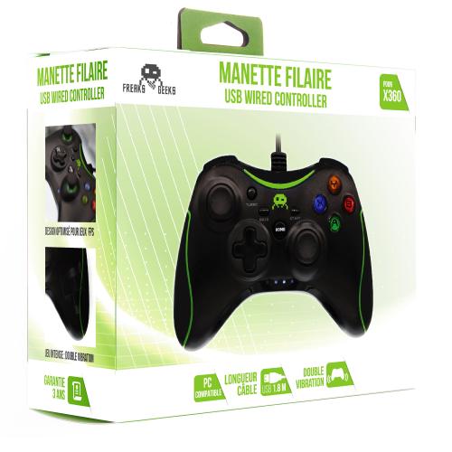 image Manette Filaire Noire pour Xbox 360 / PC OCCASION