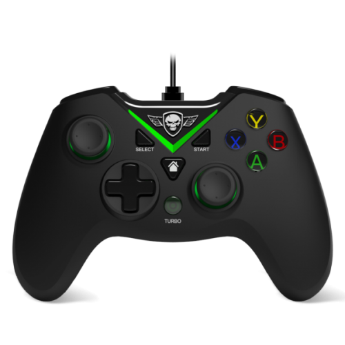 image Manette Filaire Noire pour Xbox One avec Câble 1,8m (Compat